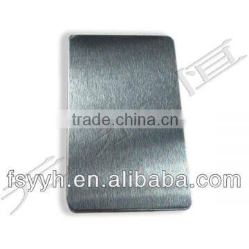 brushed stainless steel plate