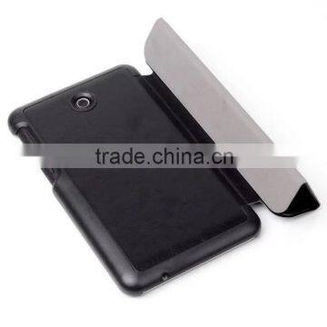 Top selling black back stand flip leather case for ASUS Fonepad 7 FE375