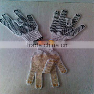 10 gauge high quality cotton gloves work glove pvc dot