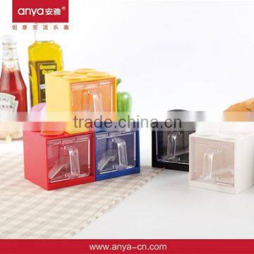 D610 hot sale plaid spice holder kitchen oil containers condiment dispenser