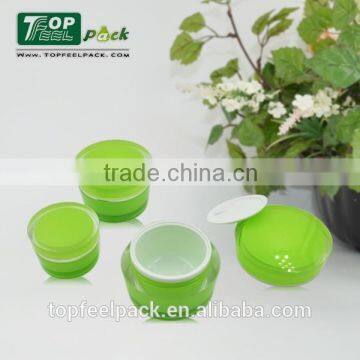 top grade cosmetic empty plastic round acrylic cream jar