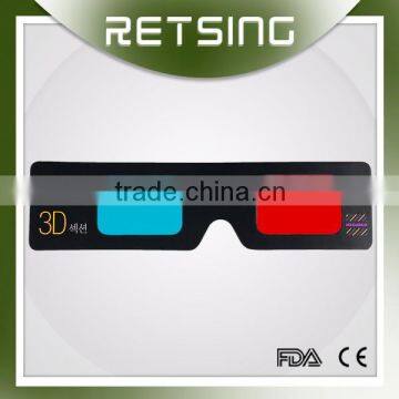 3d Hand-held Paper Glasses Red Cyan Blue Lenses for 3d Movies and 3d Books