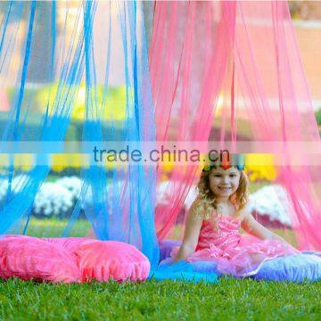 Round Girls Hanging Bed Canopy Folding Portable Iron Window Outdoor Baby Mosquito Net