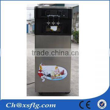 flat pan italian soft ice cream cone making machine