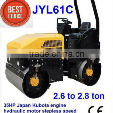 mini road roller compactor,double drum JYL51C,1.8ton,UK engine