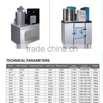 CE,ISO9001 approval industrial sea water flake ice maker