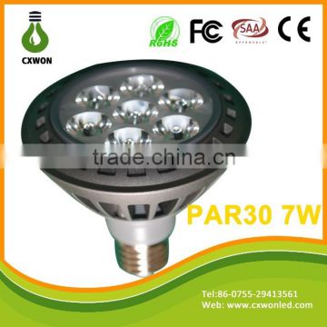 new products looking par 30 led par lamp 7*1w high power 30degree dimmable led mini par lights for distributor