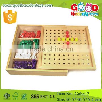 froebel Gabe J2 peg board wooden gabe educational toys for children with ce certification