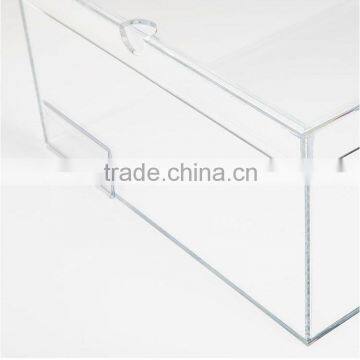 Clear Drop Front Acrylic Shoe Box Display With Lid photo-3