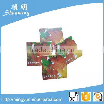 Square plate with logo printing