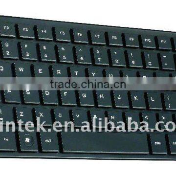 black colour RF 2.4G Wireless mini keyboard with Chocolate keycaps