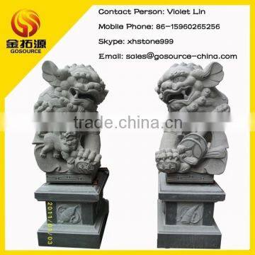 stone indoor lion sculptures