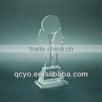 New design and cheap custom acrylic trophy and prize