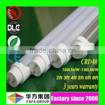 china t8 tube light 4f 20w led tube/120cm led tube/4ft ul ce rohs dlc led tube 1200 tube