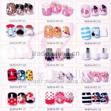 new arrive artificial fingernails designed nail art tips art nail catalogue