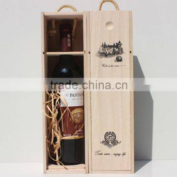 Wholesale Single Pine Unfinished Wooden Wine Bottle Boxes photo-4
