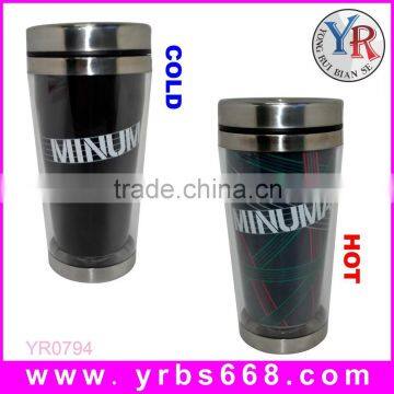 High Quality Color Changing Double Wall Stainless Steel Traver Mug