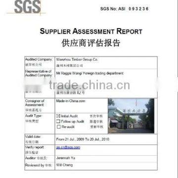 AUDITED SUPPLIER CERTIFICATE