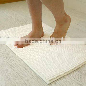 Anti-Slip Polyester Microfiber Bathroom Door Mat / Rubber Floor Mat photo-3