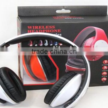 Best cost headphone wireless bluetooth function headband headset with rechargeable battery