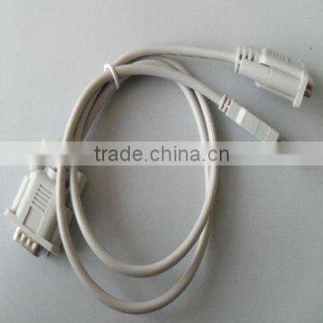 white DB9M TO DB9F+USB AM cable