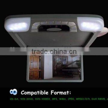 Hot 14 inch Car BUS Roof mount DVD player with USB SD GAME