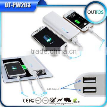 Shenzhen mobile charger 10000mah universal power bank with fc ce rohs