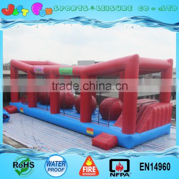 adult Inflatable wipeout obstacle course for sale/ inflatable big baller games                        
                                                                                Supplier's Choice