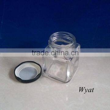 125ml Square Glass Jam Jar Jam Storage Bottle SLJb39