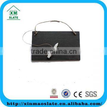 [factory direct] 20x10cm Cut Edge Hanging Slate Memo Board With Chalk Item SJSB-2010RG1A