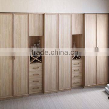 Guangzhou OPPEIN Melamine Finish Hanging Bedroom Wardrobe with Drawers