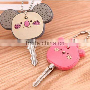 promotional wholesale personalized silicone key chain 3d