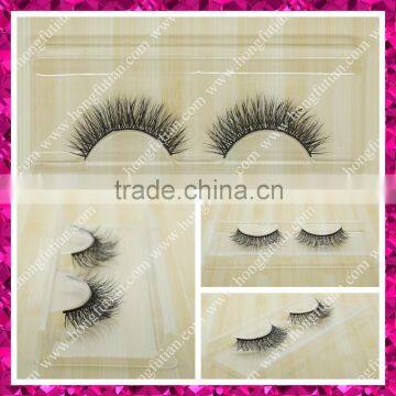 Wholesale price fluffy 3D mink lahses custom made false eyelash