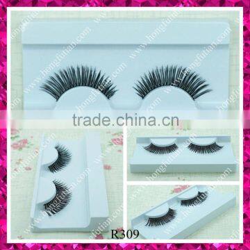 Smart looking red cherry human hair hand made false eyelashes