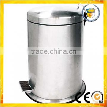 stainless steel foot control waste pedal garbage container dustbin