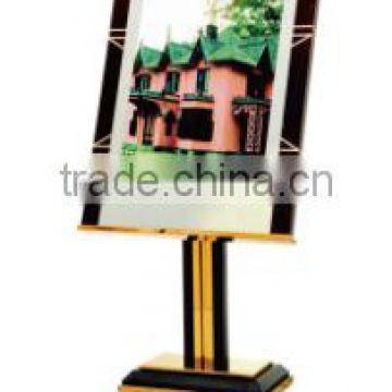 Stainless Steel Advertising Sign Stand /hotel poster display stands