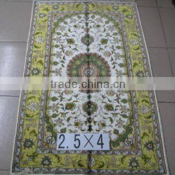 chinese factory prayer silk rug handmade silk rug