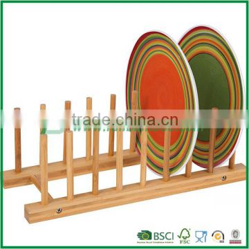 Bamboo plate holder