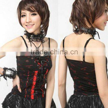 Lace Bodice Vest Top Gothic Lolita 61152