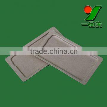 Biodegradable Custom Printed Mobile Phone Packaging Tray ,phone Accessories Paper Molded Pulp Packaging Trays photo-2