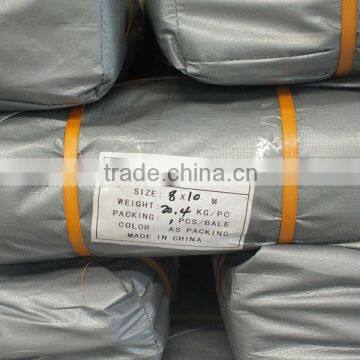 Double Silver Poly Tarp Waterproof Plastic Tarps Direct Sheet Manufacturer Truck Tarpaulin Covers photo-3
