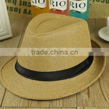 High Quality Nature Material Customaize Cheap Mens Straw Hats