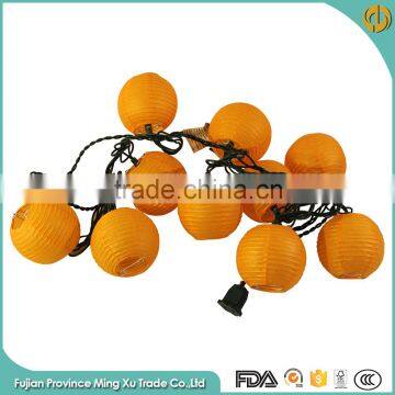 Party Decoration Orange Warm Plug String Ball Light Outdoor