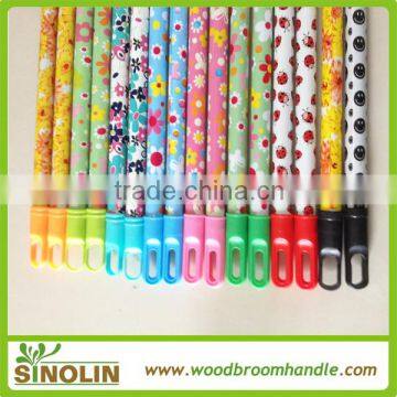 SINOLIN colorful dia 22mm 25mm painted broom handle with Italian thread