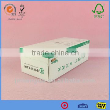 Eco-friendly Take Away Cardboard Carton Box White For Sale