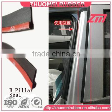 soundproof rubber stripe for B pillar seal