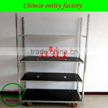 Five layers of poplar plywood garden tool cart four-wheel metal trolley
