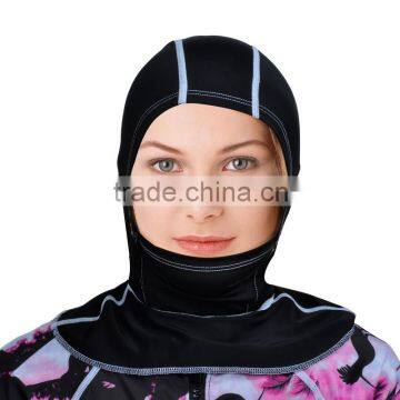 Layatone brand lycra hood rash guard spandex and polyester for female