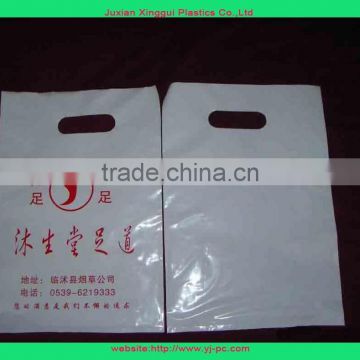 high quanlity and cheap hdpe die cut handle bag