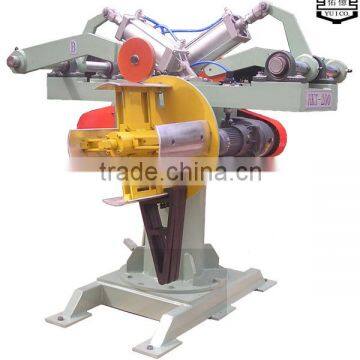 hydraulic mandrel expansion double-head uncoiler